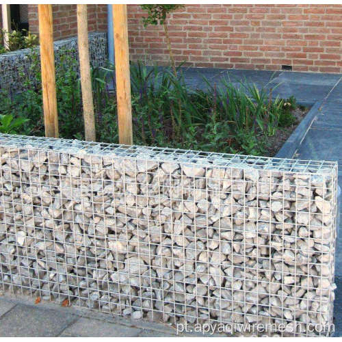 Galvanizado Solded Gabion Basket Stone Gabion Muro de contenção